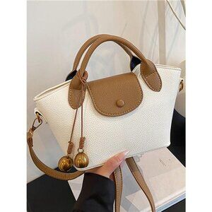 Top Handle Leather Crossbody Bag